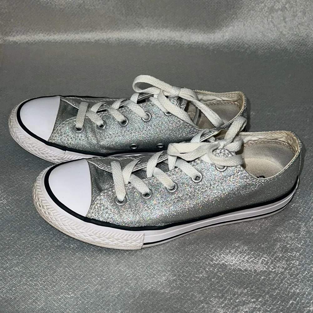 Converse All Star Glitter Sparkle Shoes Size 2